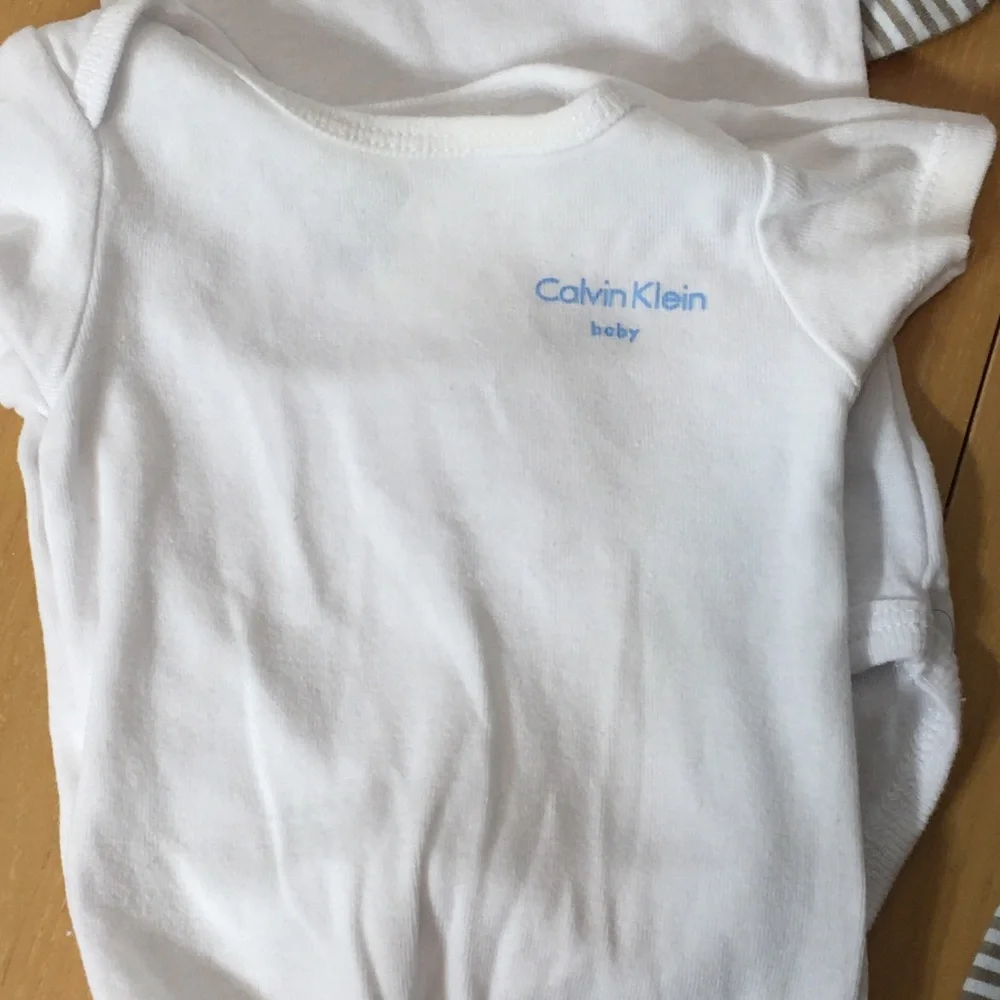 Calvin Klein baby boy cotton onesies and set